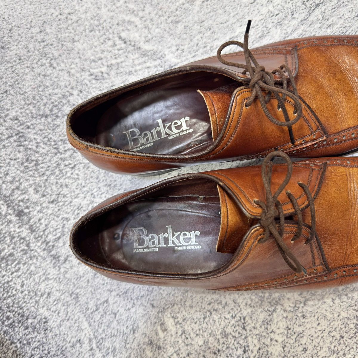 Barker Barker Vintage Brown Derbies US8.5 UK7.5 EU41.5 Size US 8.5 / EU 41-42 - 13 Thumbnail
