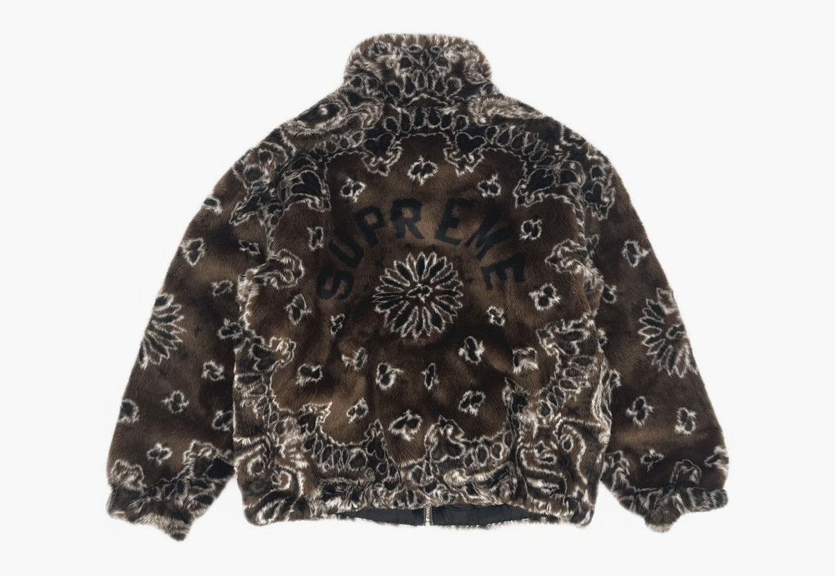 Supreme Supreme bandana Faux Fur bomber jacket brown Size US XL / EU 56 / 4 - 2 Thumbnail