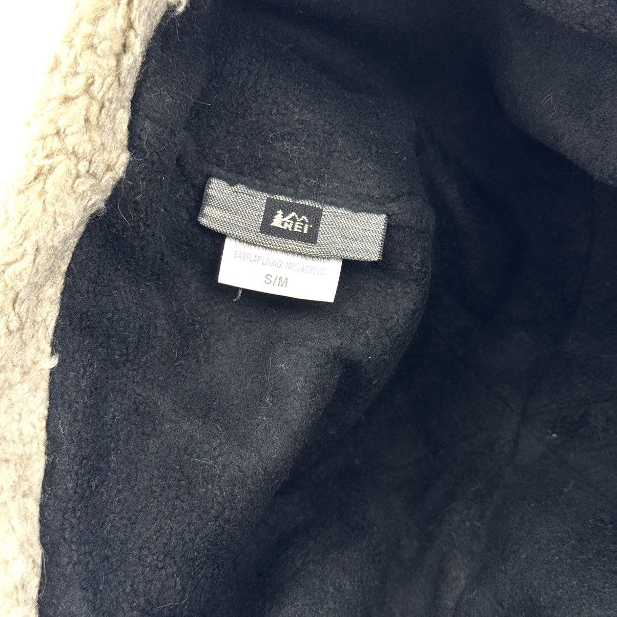 Rei REI Co-op Earflap Winter Cap Charcoal Faux Shearling Hat Size ONE SIZE - 10 Thumbnail