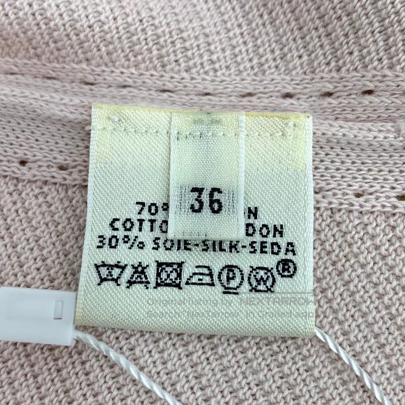 Hermes Hermes Light pink cotton round-neck short-sleeve zipper kn Size XS / US 0-2 / IT 36-38 - 5 Thumbnail