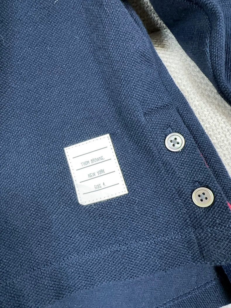 Thom Browne Thom browne Classic navy blue sleeves horizontal stripe lon Size US XL / EU 56 / 4 - 3 Thumbnail