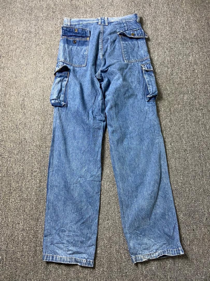Japanese Brand MANX Japanese Brand Cargo Denim Jeans (197) Size US 29 - 2 Thumbnail
