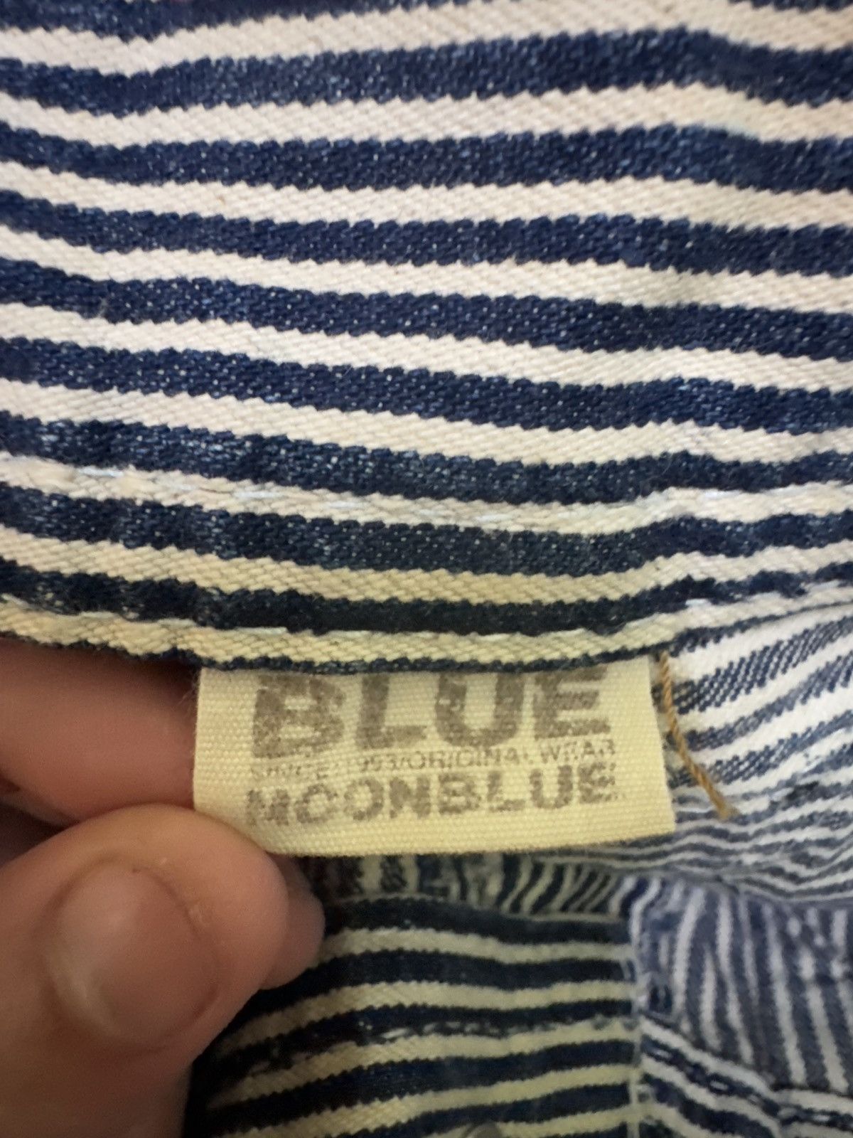 Japanese Brand HICKORY BLUE MOON BLUE CARGO ACID WASHED DISTRESSED JEANS Size US 32 / EU 48 - 17 Thumbnail