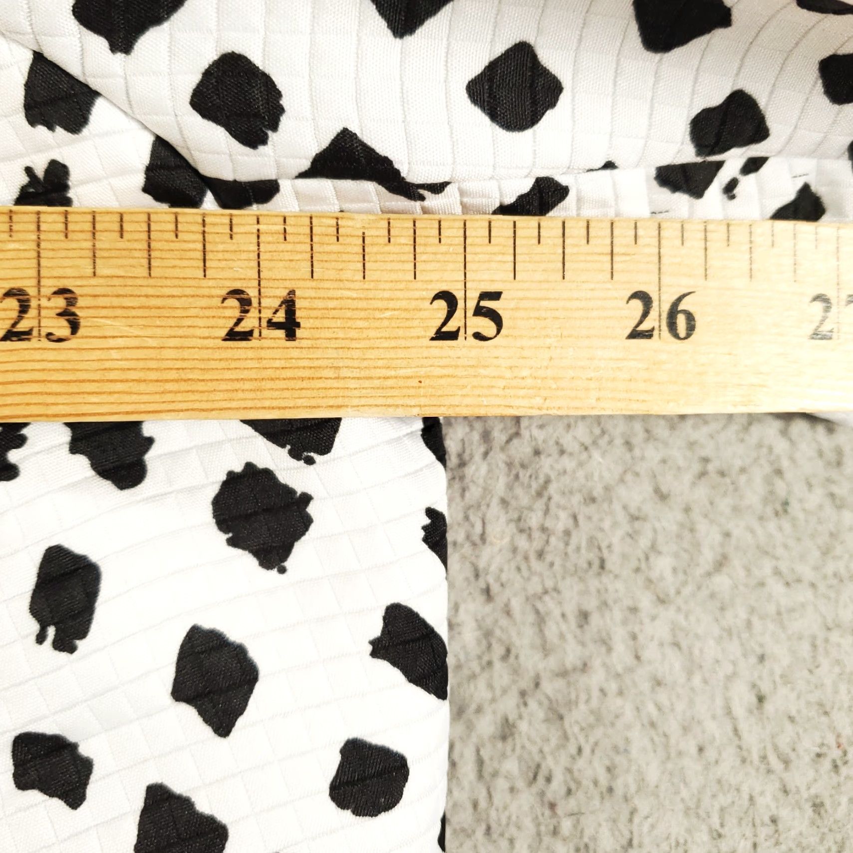 Vintage TanJay Womens Jacket 16W Black White Diamond Shape Polka Dots Open Front Artsy Jacket Size XXL / US 16-18 / IT 52-54 - 4 Thumbnail