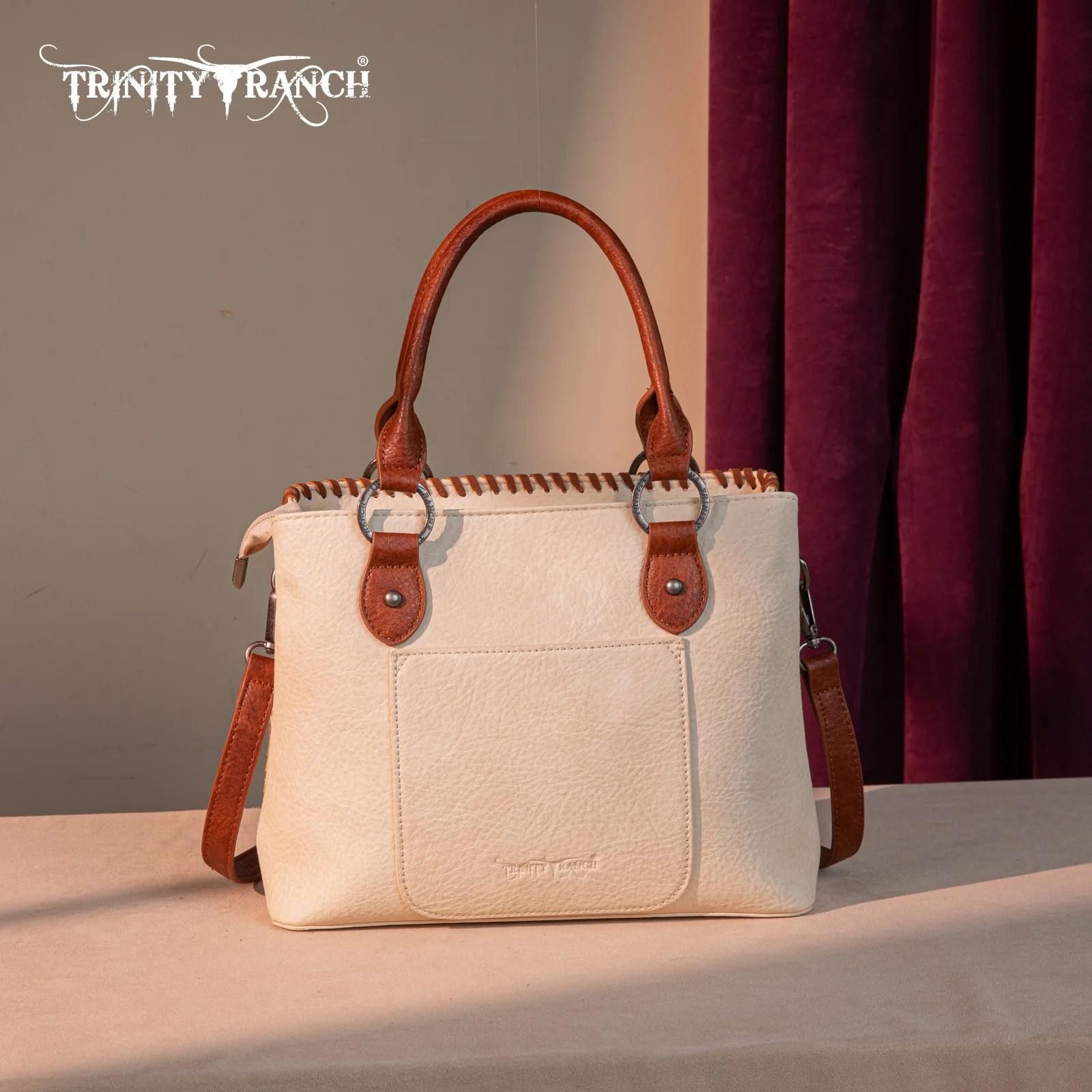 Designer Trinity Ranch Elegant Handbag with Detailed Embroidery Size ONE SIZE - 4 Thumbnail