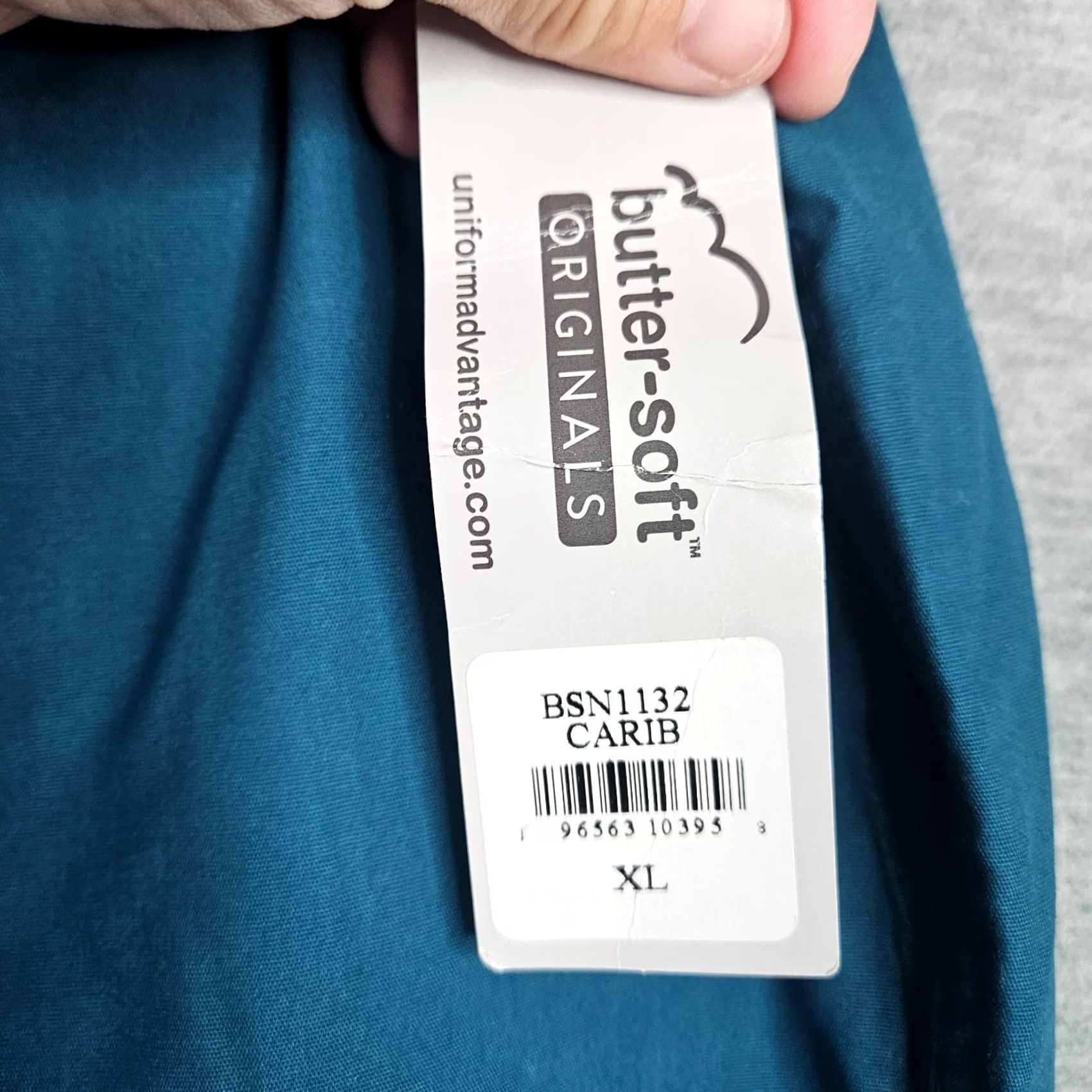 Vintage Butter-soft Originals Women's Turquoise Blue Uniforms Scrub Pants XL NEW Size 40" / US 18 - 3 Thumbnail