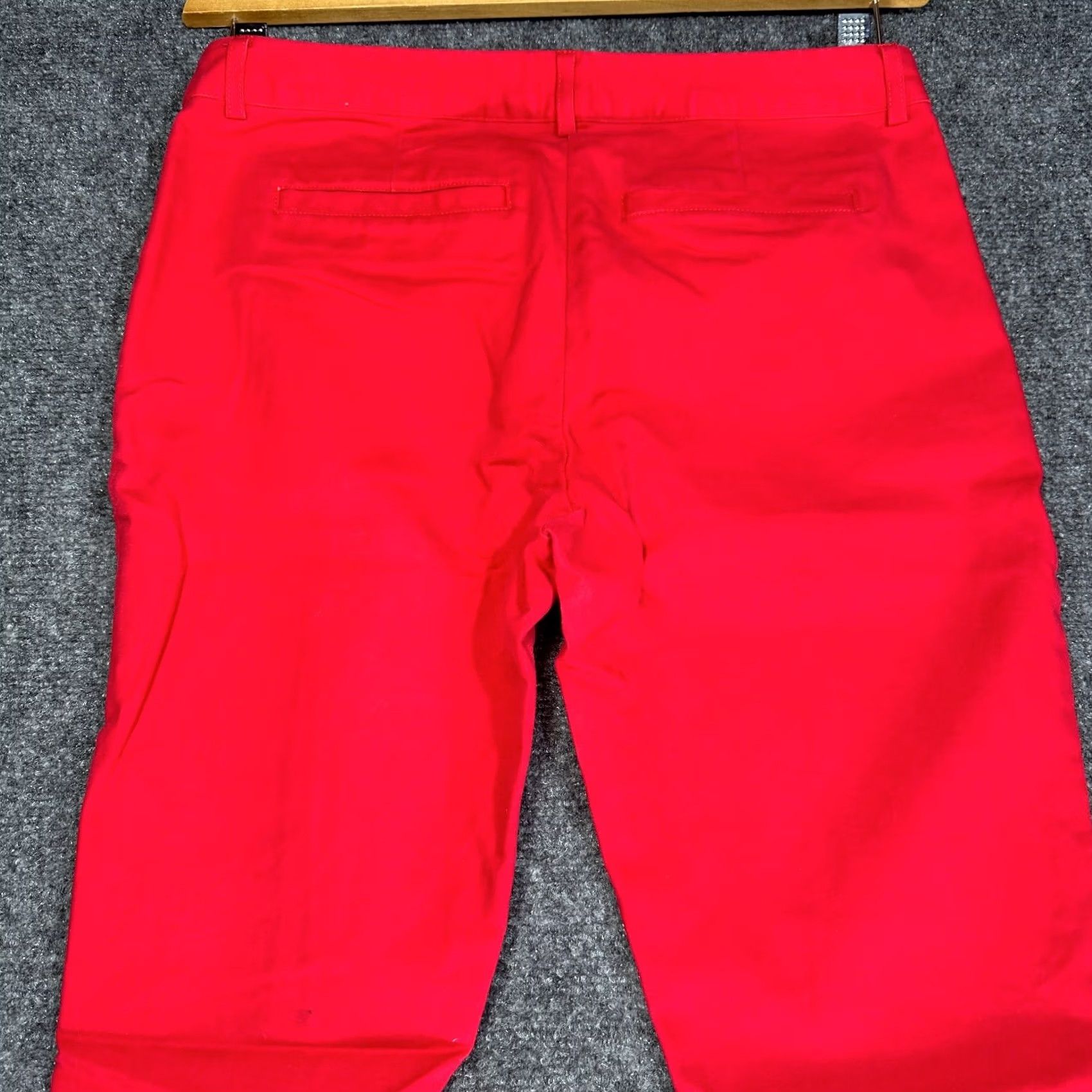 Michael Kors Michael Kors Women Red Stretch Trousers Pants Size 2 Tapered Leg Zip Pockets Size 26" / US 2 / IT 38 - 8 Thumbnail