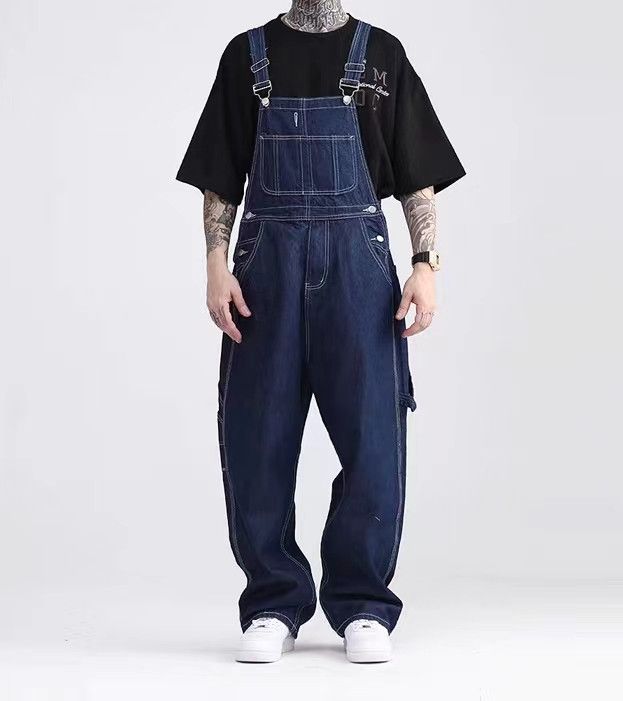 Japanese Brand × Vintage Vintage Loose Back Workwear One-piece Jeans Size US 34 / EU 50 - 5 Thumbnail