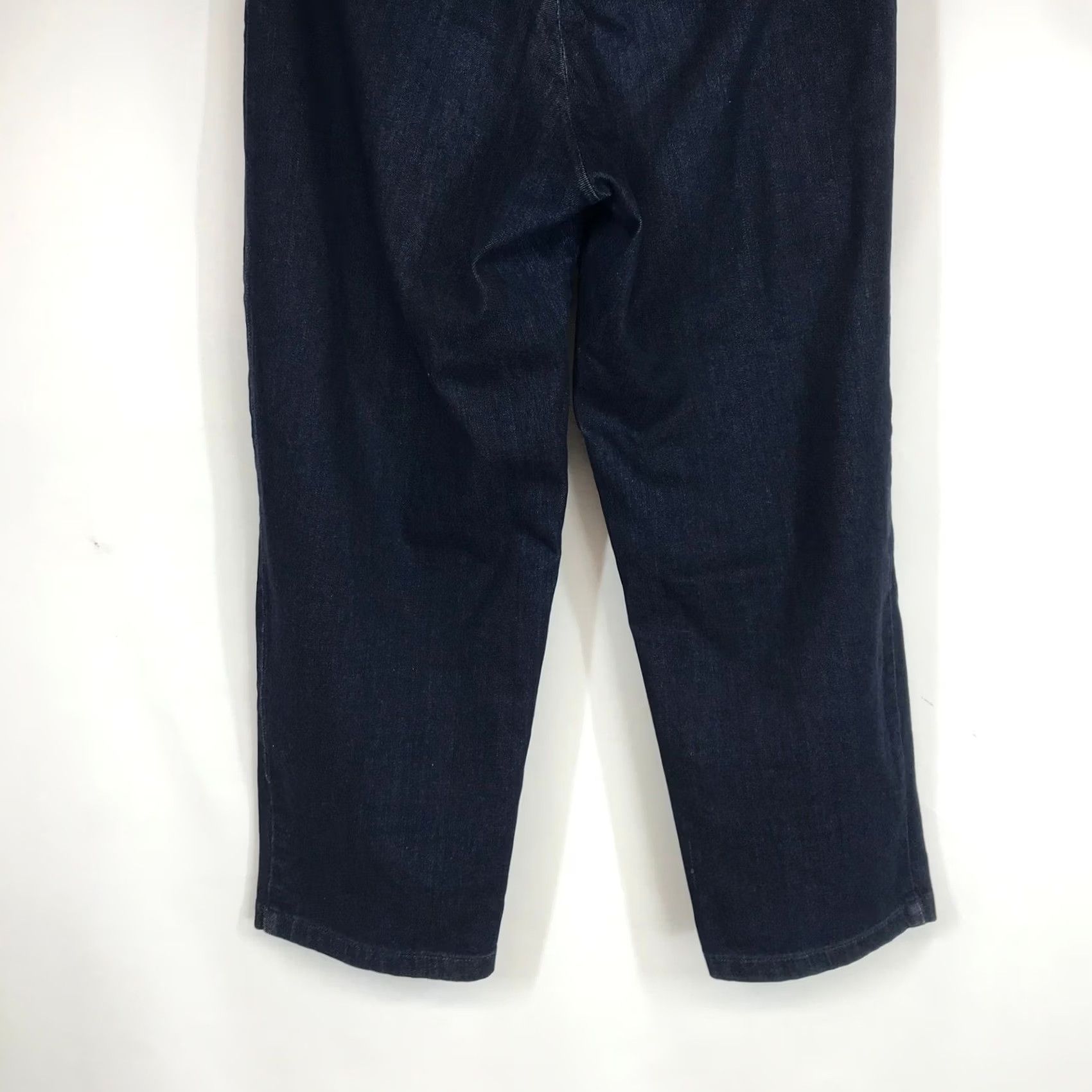 Muji MUJI Dark Wash Pleated Denim Trousers High Rise Straight Leg Indigo Pants Small Size 28" / US 6 / IT 42 - 6 Thumbnail