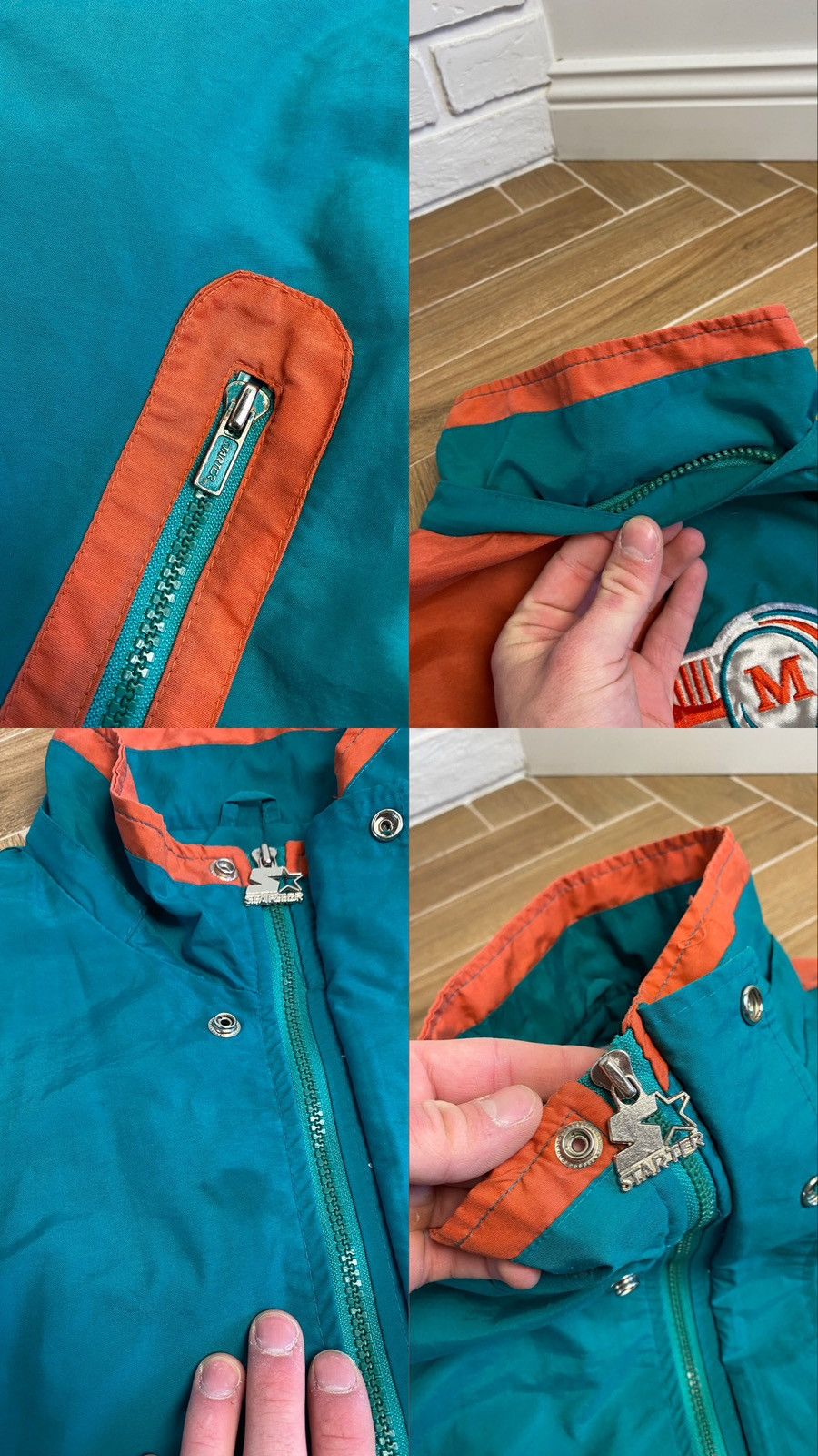 NFL × Starter × Vintage Vintage 90s Miami Dolphins Proline NFL Starter Jacket (L) Size US L / EU 52-54 / 3 - 13 Thumbnail
