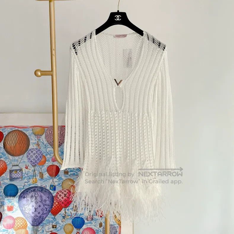 Valentino Valentino White openwork dress Size M / US 6-8 / IT 42-44 - 1 Thumbnail