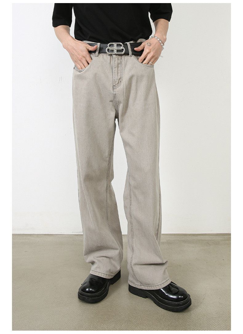 Designer × Japanese Brand Men's American washed vintage light grey jeans Size US 32 / EU 48 - 1 Thumbnail