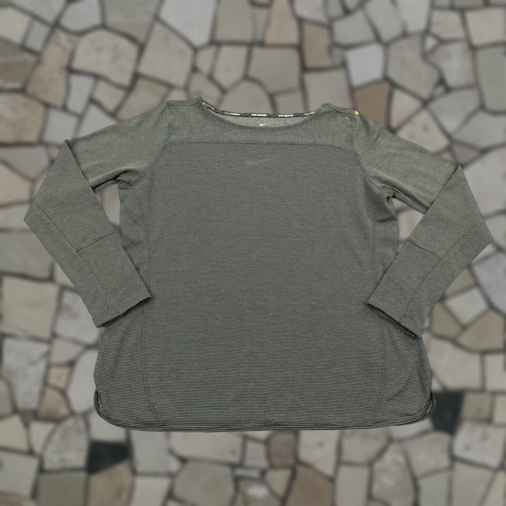 Nike Nike Shirt Womens XL Gray Long Aeroreact Running Dri Fit Performance Top Gym Size XL / US 12-14 / IT 48-50 - 1 Thumbnail