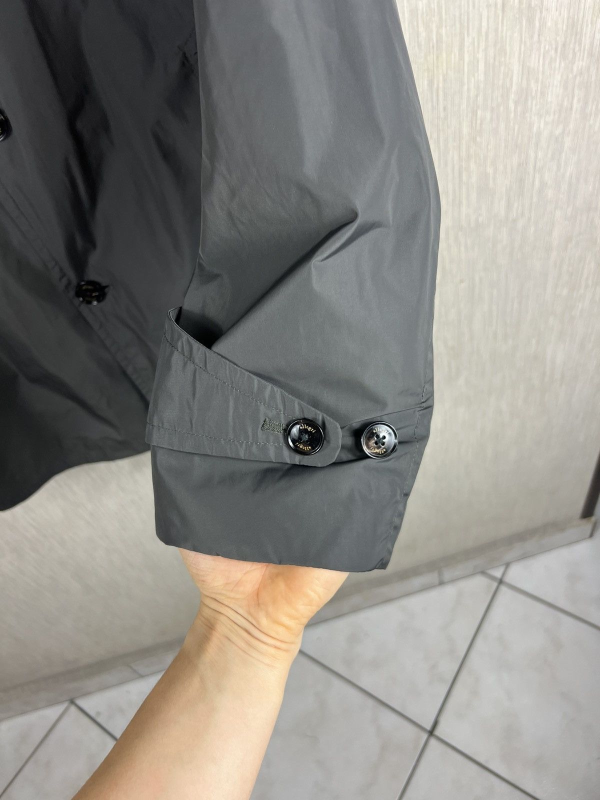 Allegri Allegri nylon long raincoat parka asymmetrical jacket Size US L / EU 52-54 / 3 - 11 Thumbnail