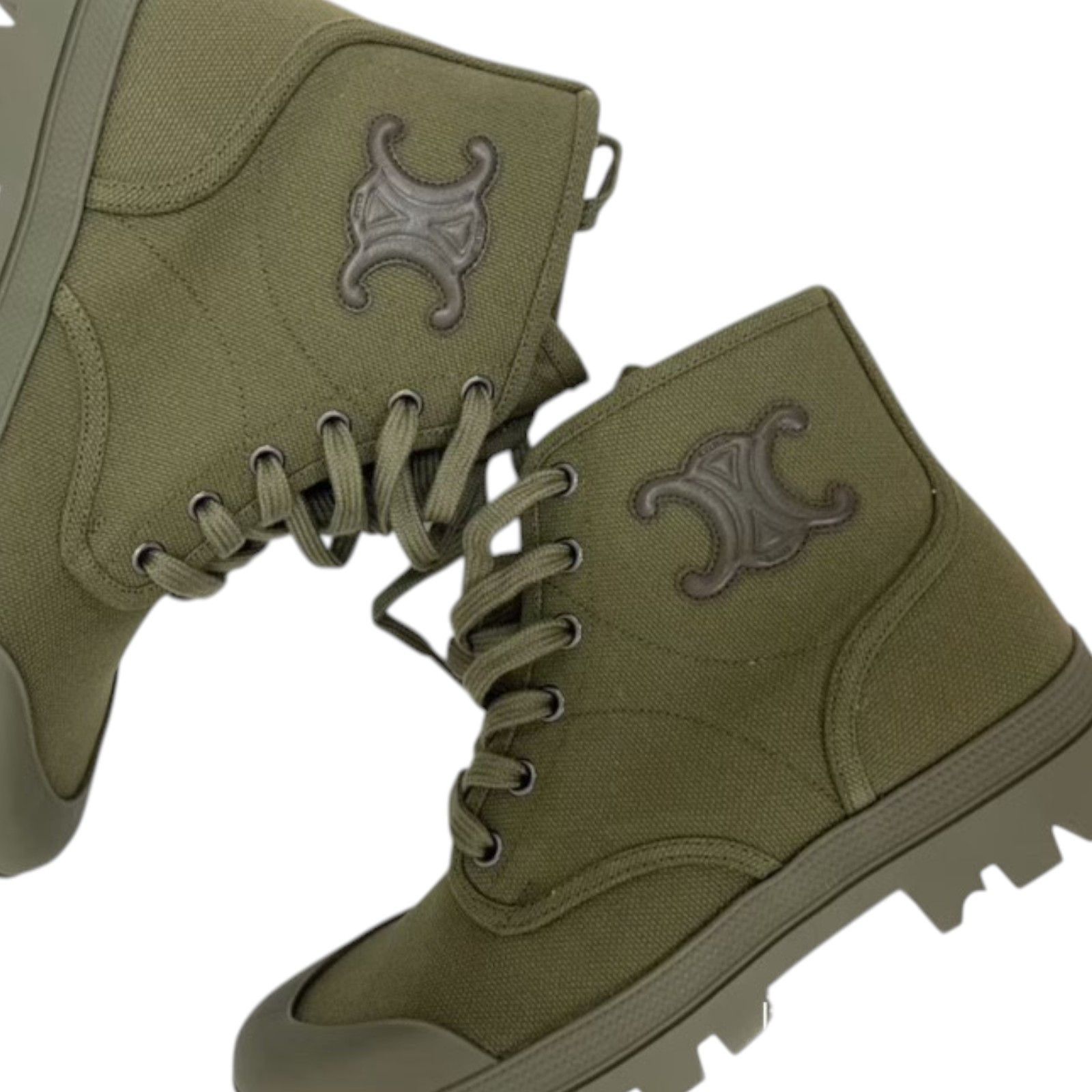 Celine Celine Women's Patapans Canvas Hiking Boots Canvas Size US 8 / IT 38 - 6 Thumbnail