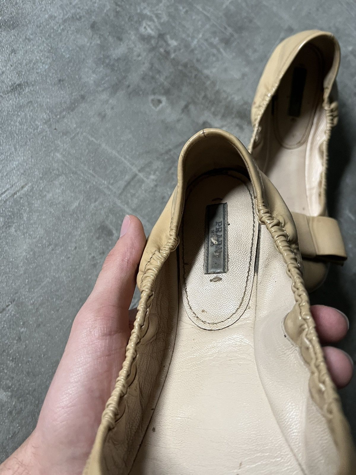 Prada Prada ballet yellow cream vintage women shoes Size US 9.5 / IT 39.5 - 12 Thumbnail