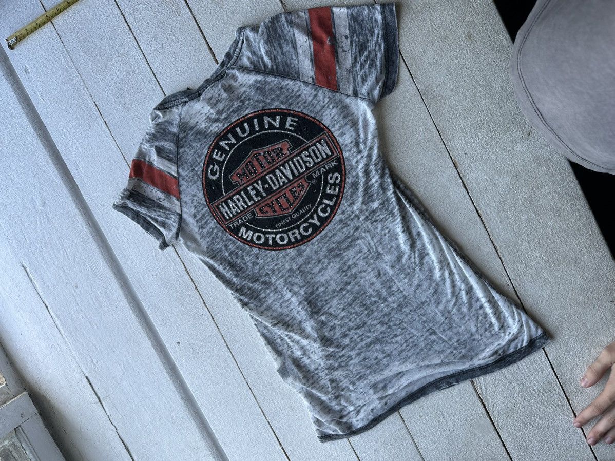 Harley Davidson 🚨VNTG HARLEY DAVIDSON WOMEN GRAY TEE BIG LOGO Size S / US 4 / IT 40 - 9 Thumbnail