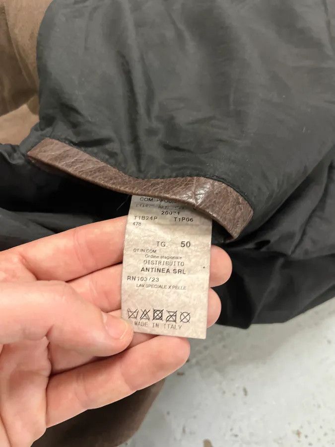 Emporio Armani SS2003 Emporio Armani Brown Leather Buttoned Jacket Size US M / EU 48-50 / 2 - 11 Thumbnail