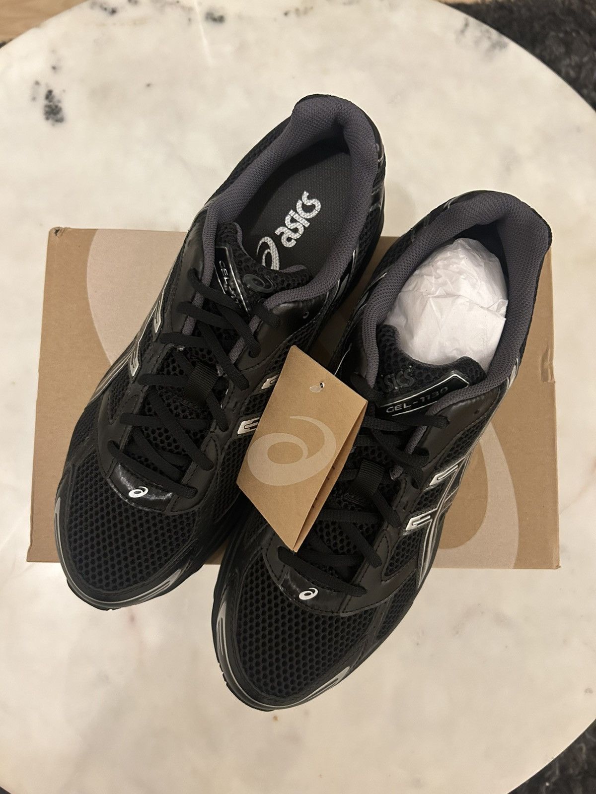 Asics Asics gel 1130 black pure silver Size US 11 / EU 44 - 3 Thumbnail