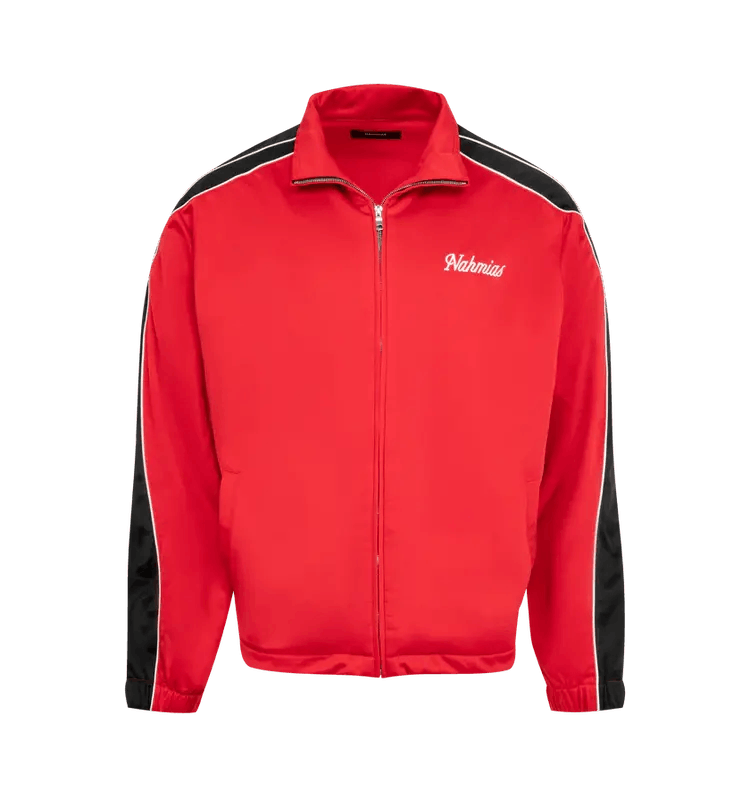 Nahmias o1h1sh11225 Zip-Up Track Jacket in Red/Black Size US XL / EU 56 / 4 - 1 Thumbnail