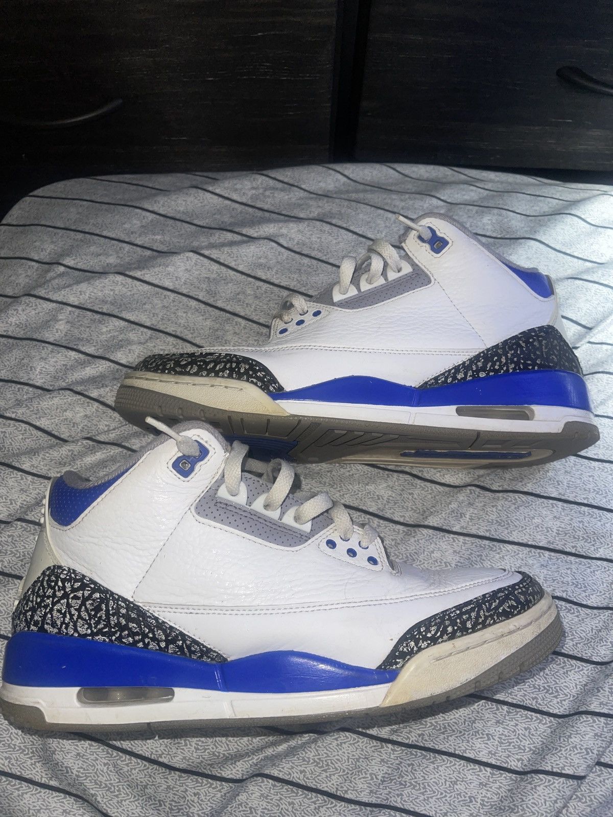 Jordan Brand Jordan 3 Retro “ Racer Blue” Size US 9.5 / EU 42-43 - 5 Thumbnail