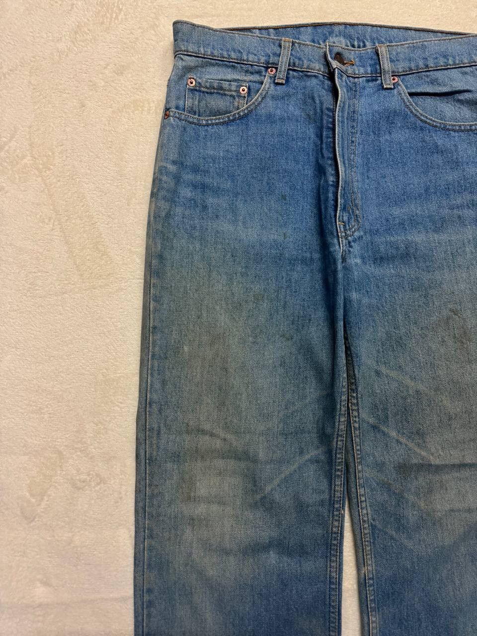 Levi's THRASHED Vintage 2000s Levi’s 515 Rusty Dirty Blue Denim Size US 32 / EU 48 - 4 Thumbnail