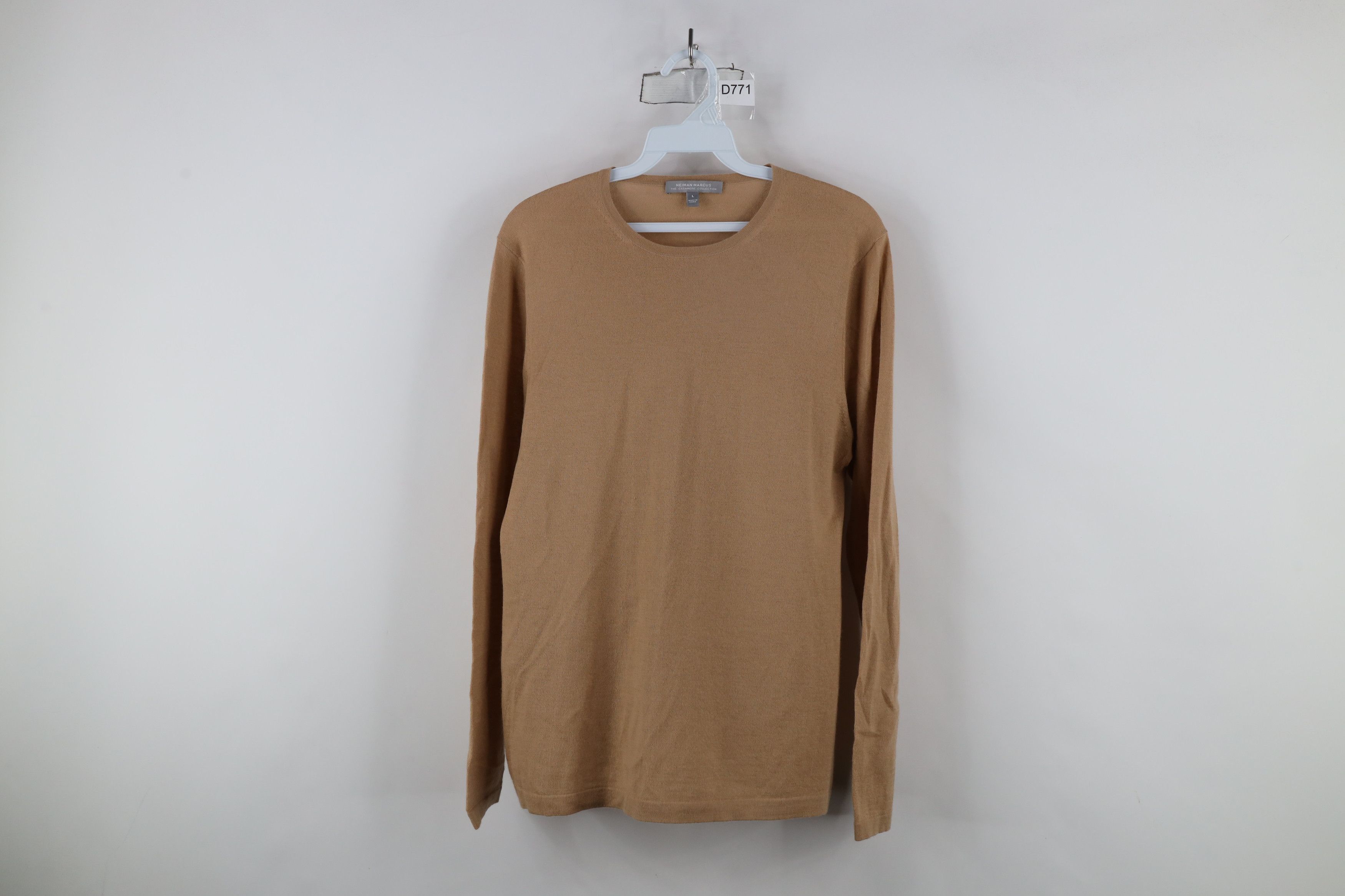 Vintage Neiman Marcus Lightweight Cashmere Sweater Beige