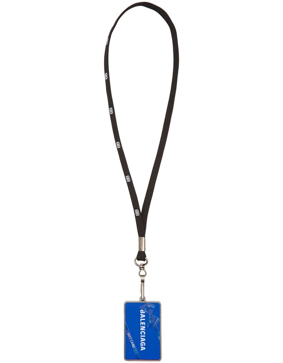 Balenciaga Balenciaga Gift Card Badge Necklace Size ONE SIZE - 2 Thumbnail