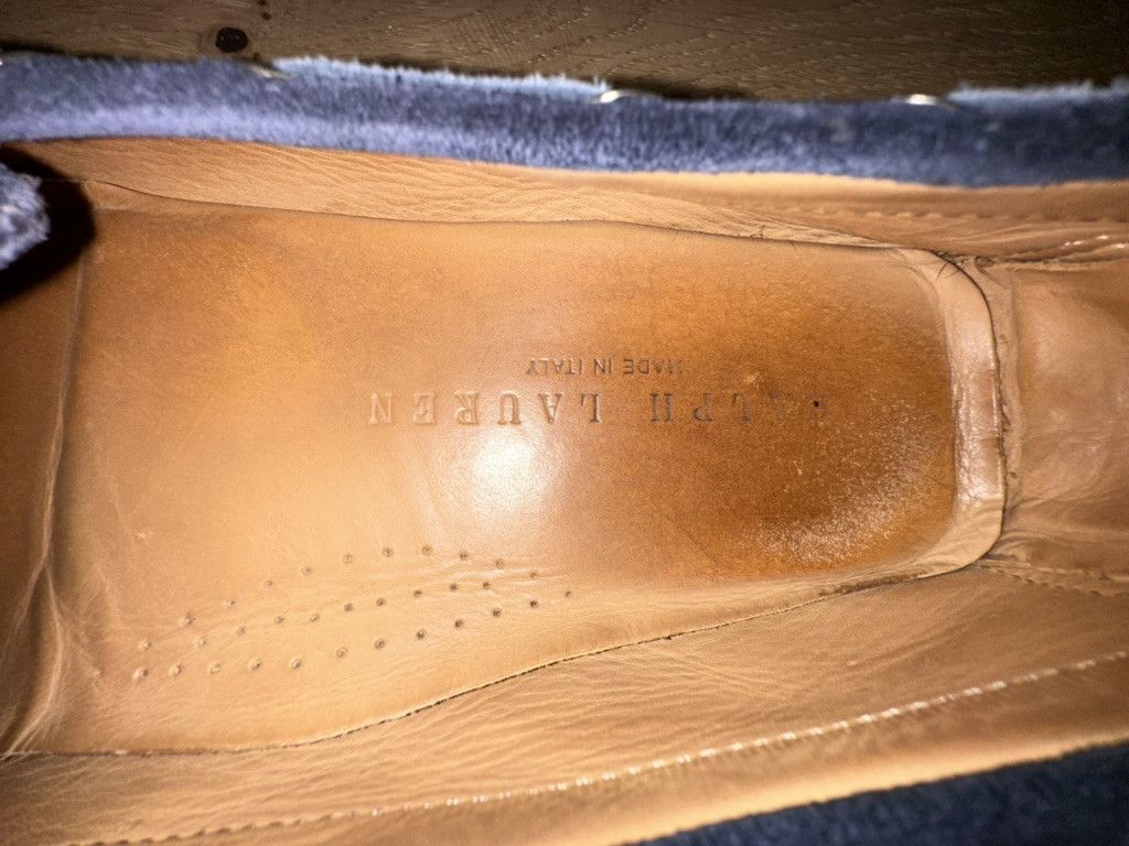 Ralph Lauren Purple Label Purple Label Blue Suede Tassel Loafers Size US 9.5 / EU 42-43 - 7 Thumbnail