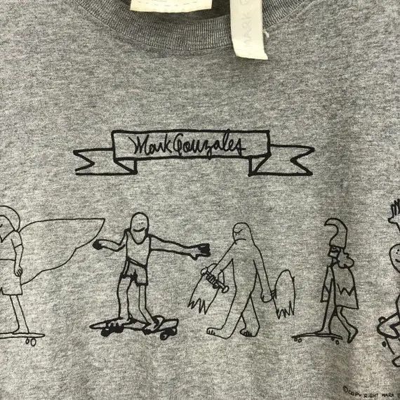 Japanese Brand MARK GONZALES x SIMPLICITE Skateboard Tee Shirt Collab Size US M / EU 48-50 / 2 - 6 Thumbnail
