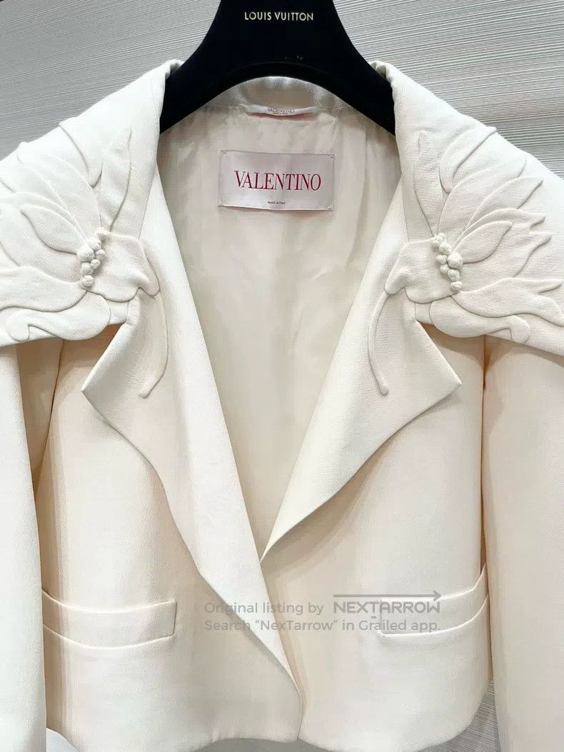 Valentino Valentino White coat Size S / US 4 / IT 40 - 3 Thumbnail