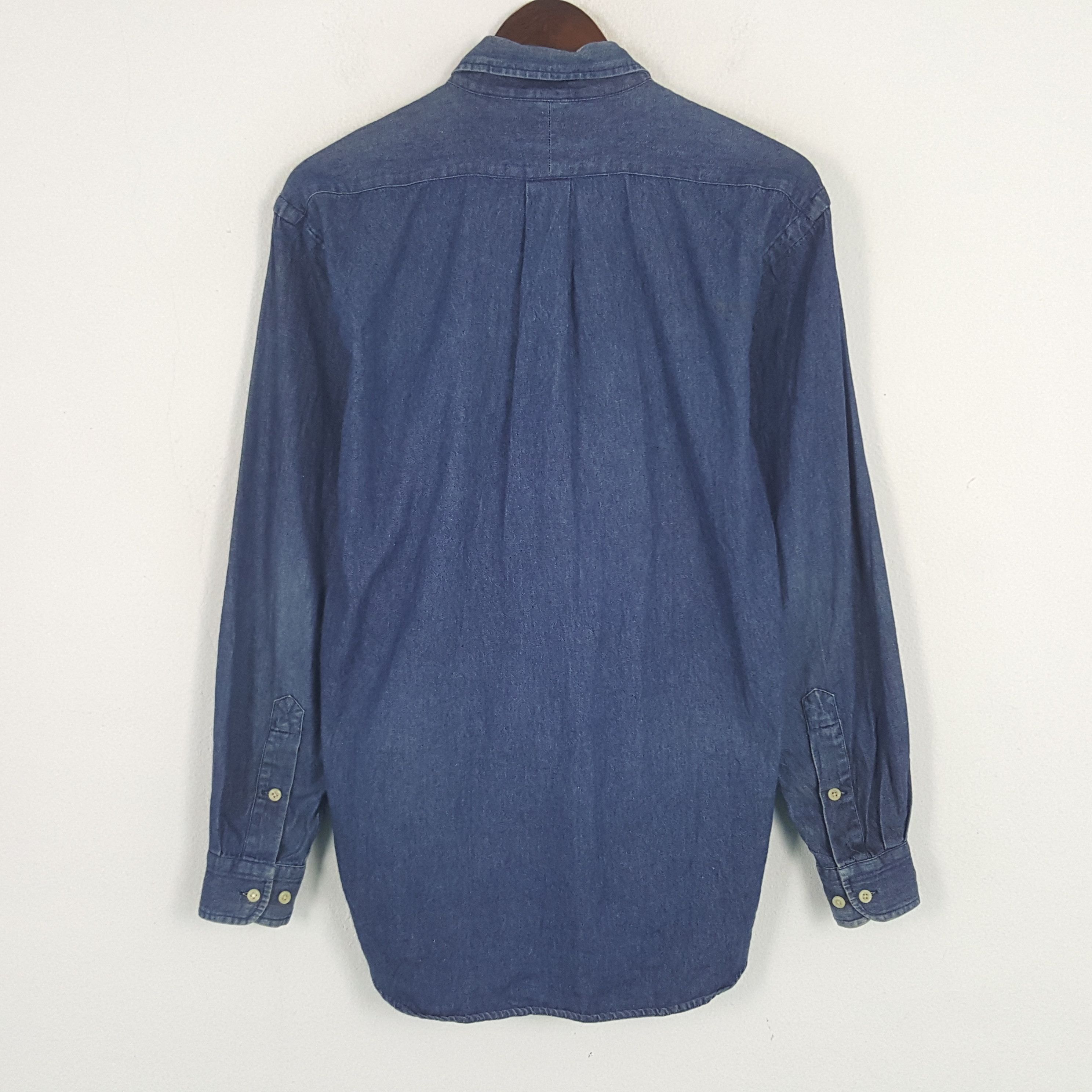 Polo Ralph Lauren × Vintage Vintage Pologround Denim Button Up Shirt Size US M / EU 48-50 / 2 - 3 Thumbnail