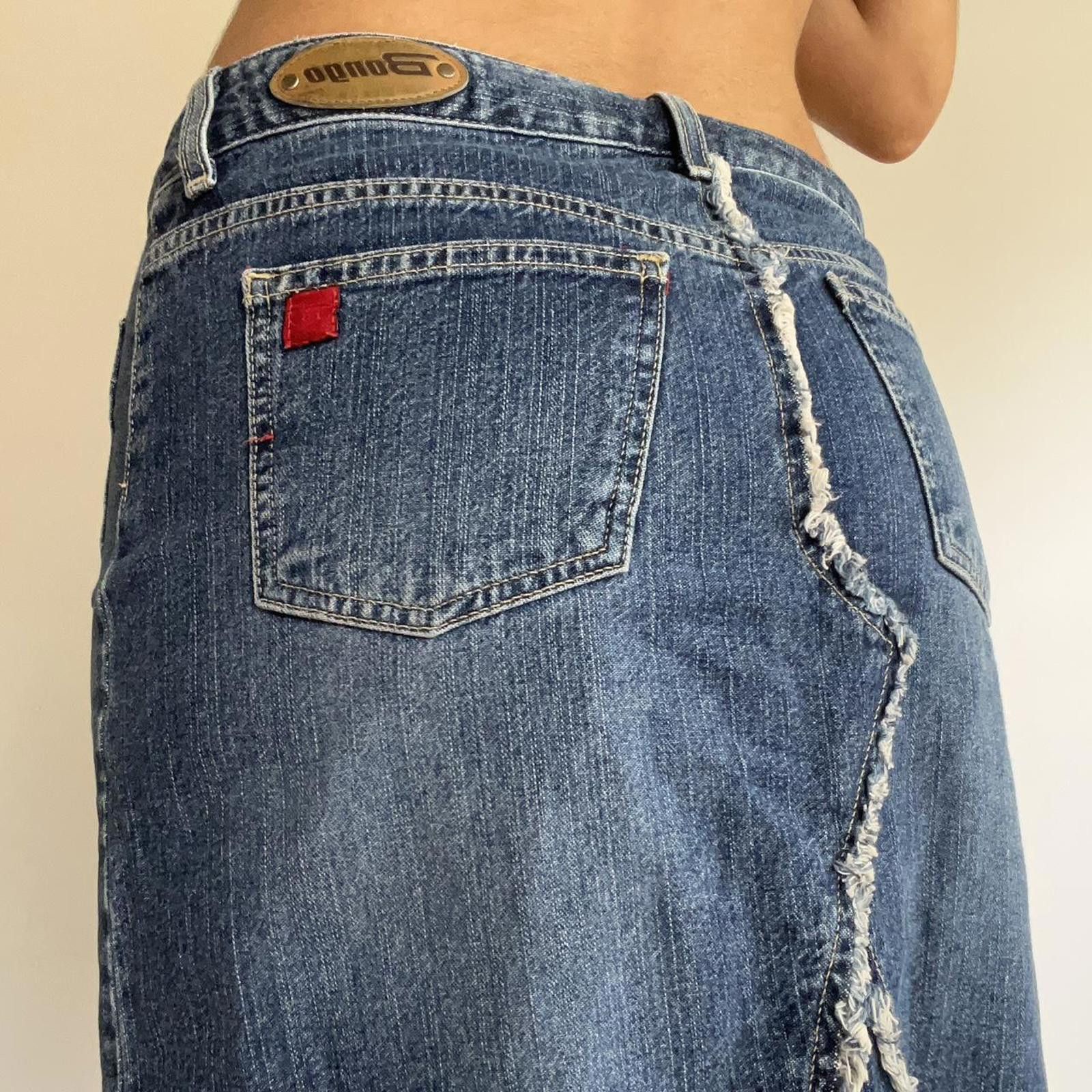 Bonobos Mini blue denim skirt with button detail #miniskirt Size 28" / US 6 / IT 42 - 6 Thumbnail