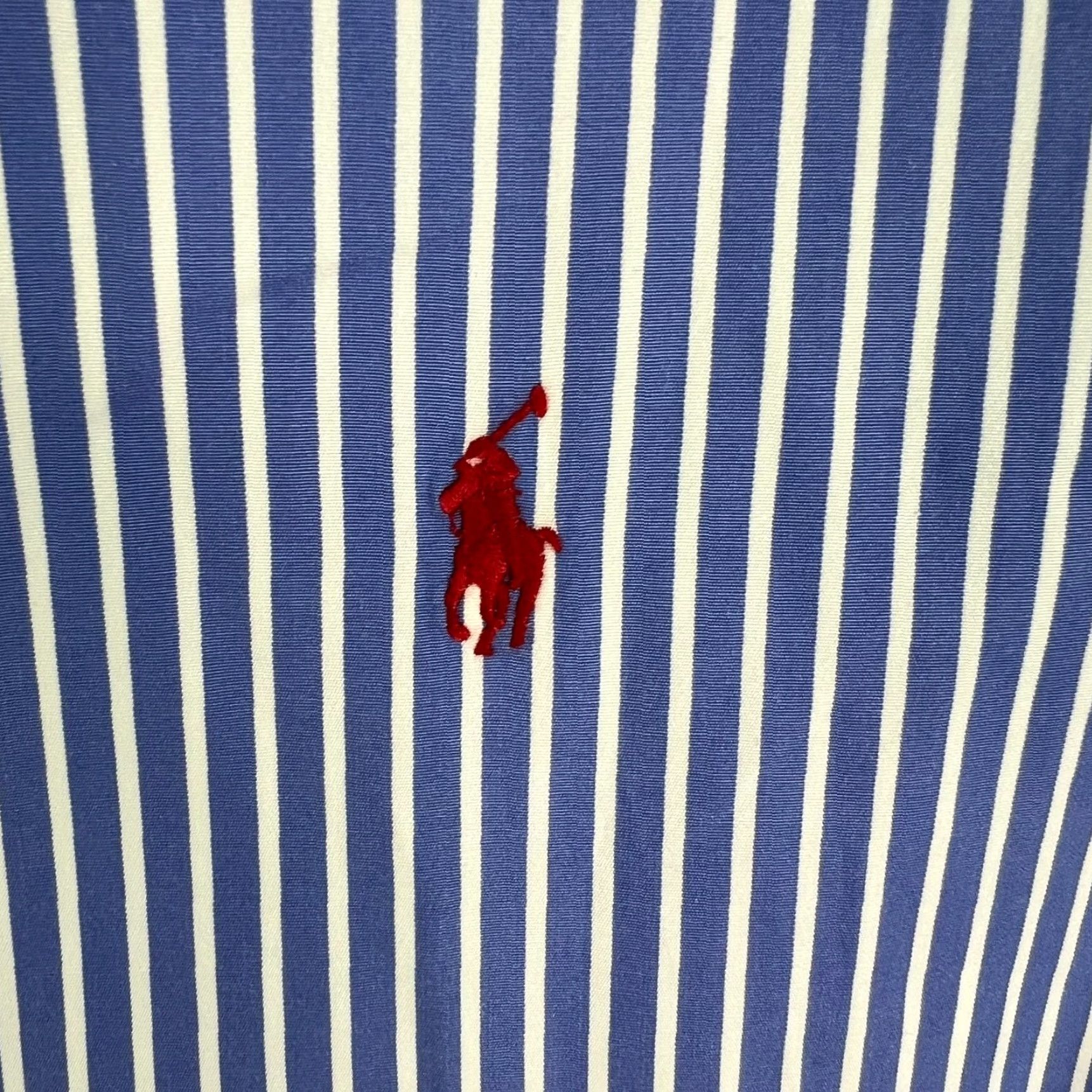 Ralph Lauren Ralph Lauren Classic Fit Non-Iron Button-Down Shirt Mens 16 Blue Check Regular Length Size US L / EU 52-54 / 3 - 2 Thumbnail