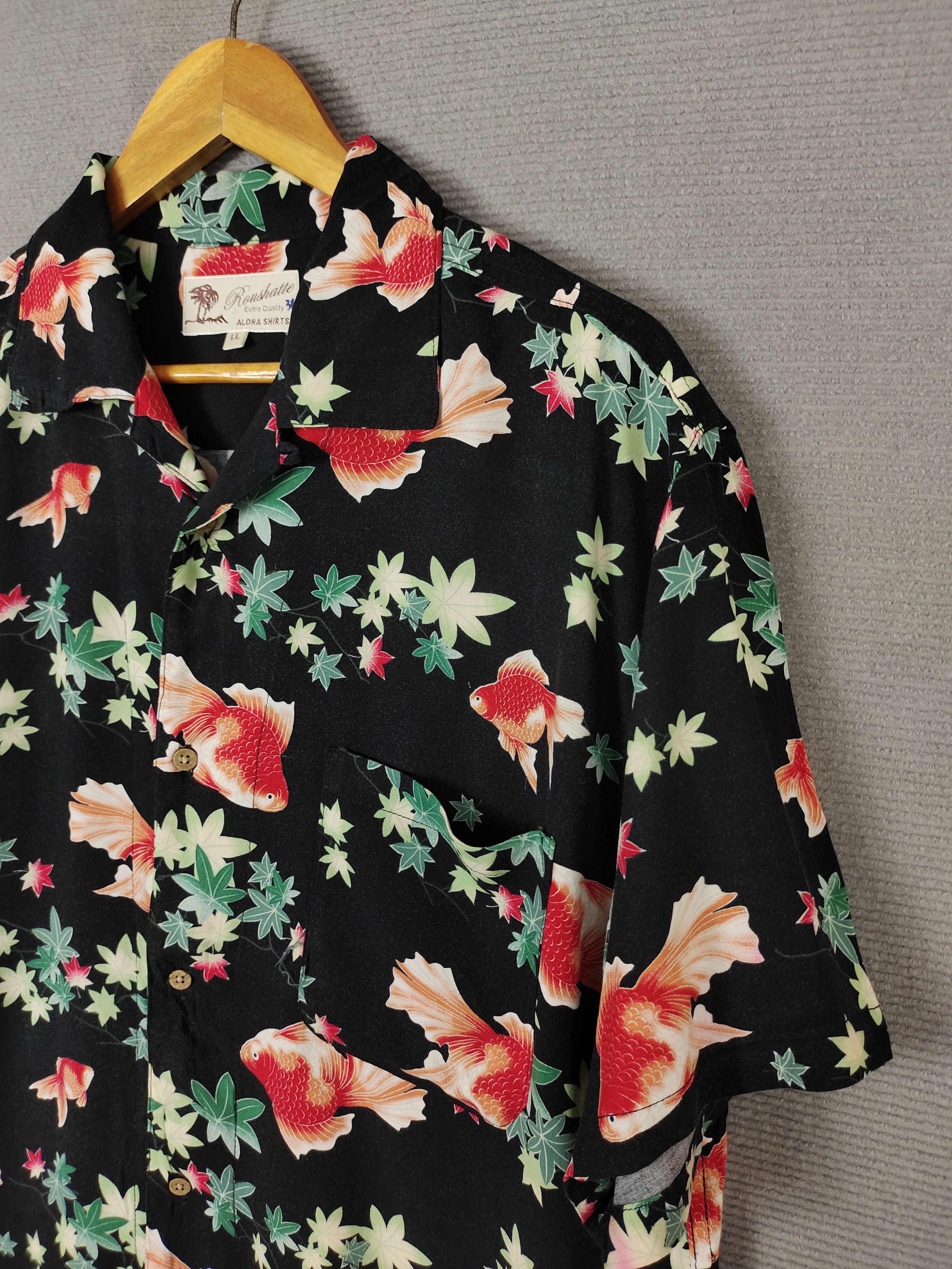Japanese Brand Japanese Hawaiian Roushatte Gold Fish Rayon Aloha Shirt Size US L / EU 52-54 / 3 - 2 Thumbnail
