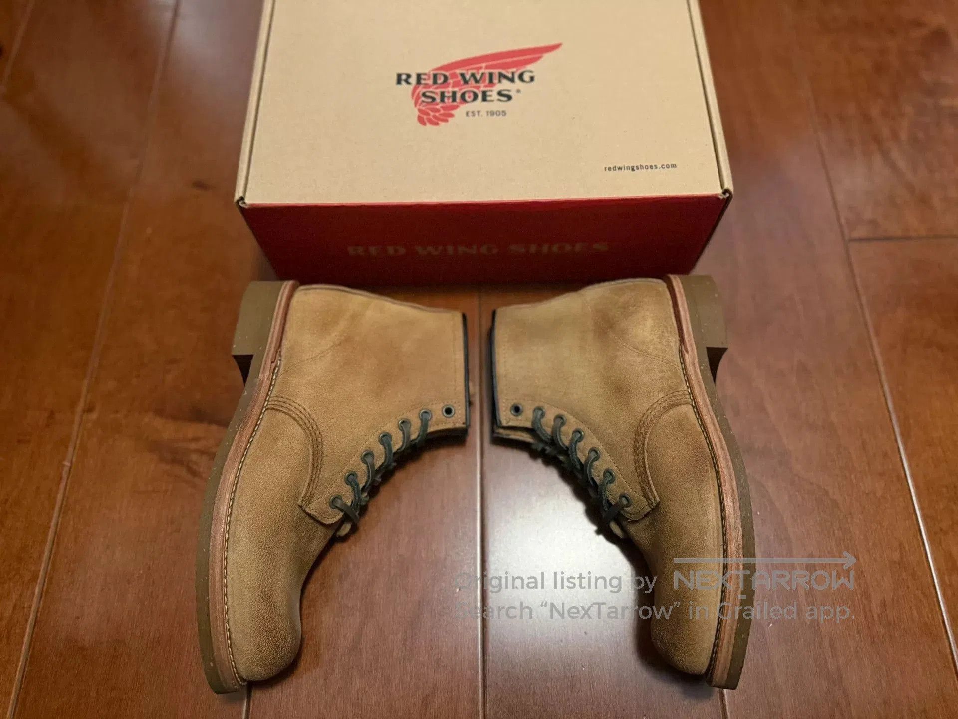 Red Wing Redwing 4619 NigelCabourn HarrisTweed Collaboration. Size US 8 / EU 41 - 3 Thumbnail
