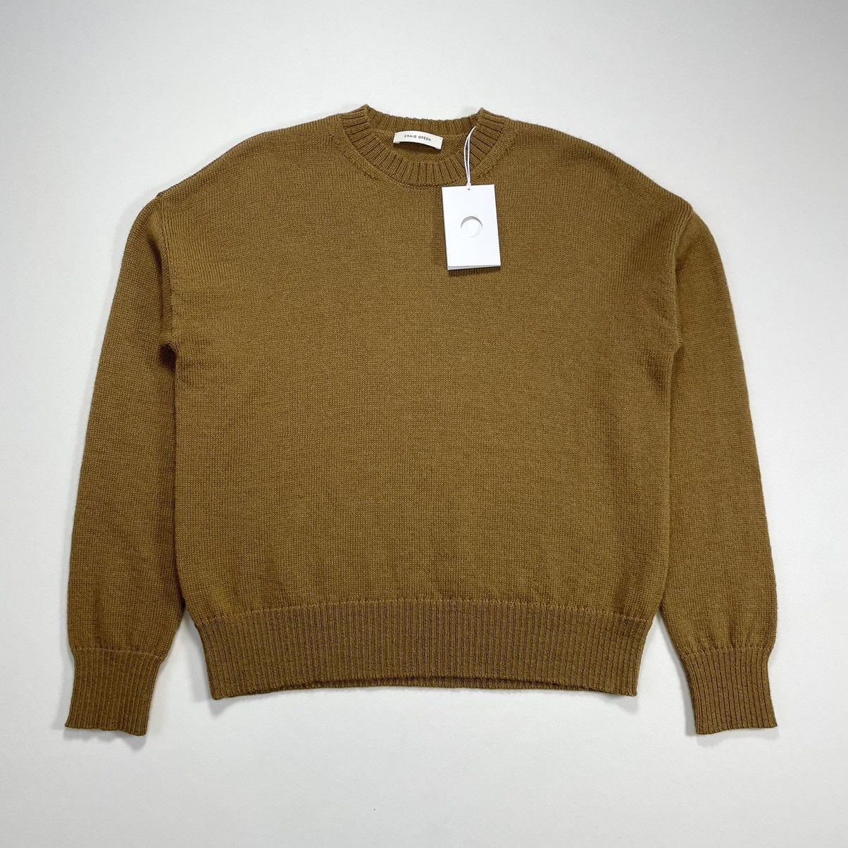 Craig Green Sample Tan Alpaca Wool Sweater Size US M / EU 48-50 / 2 - 1 Thumbnail