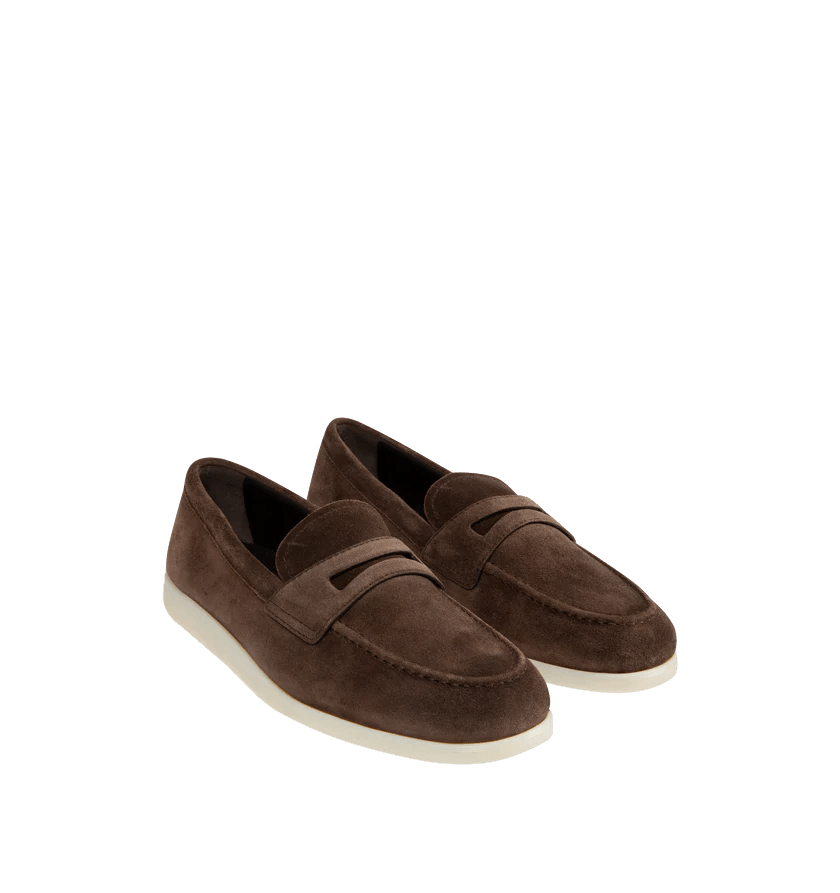 Church's o1h1sh11225 Portsmouth Soft Suede Shoe in Brown/Black Size US 6 / EU 39 - 2 Thumbnail