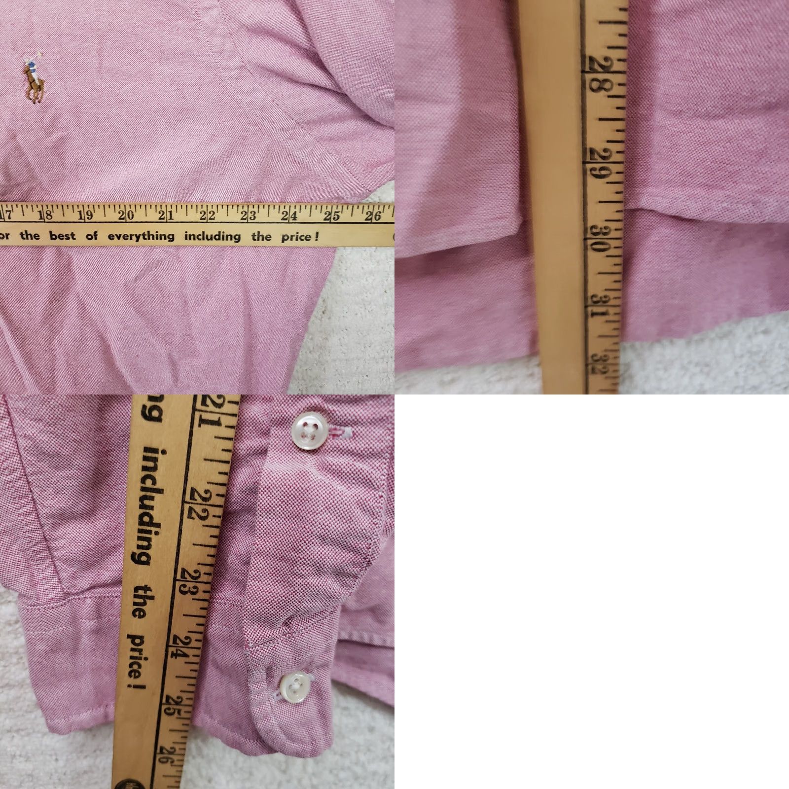 Ralph Lauren Ralph Lauren Shirt XL Pink Button-Up Long Sleeve Chambray Cotton Multicolor Logo Embroidered Classic Men’s Button-Down Casual Size US XL / EU 56 / 4 - 9 Thumbnail