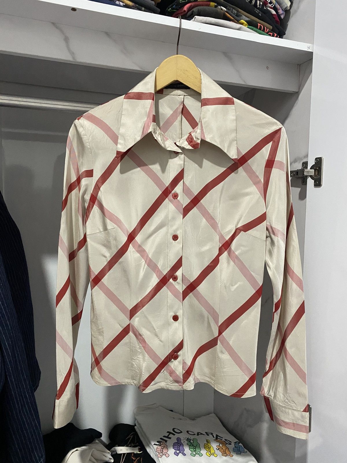 💸BINDINGOFFER💸Cristina Gaviolli Silk Shirt Issey style