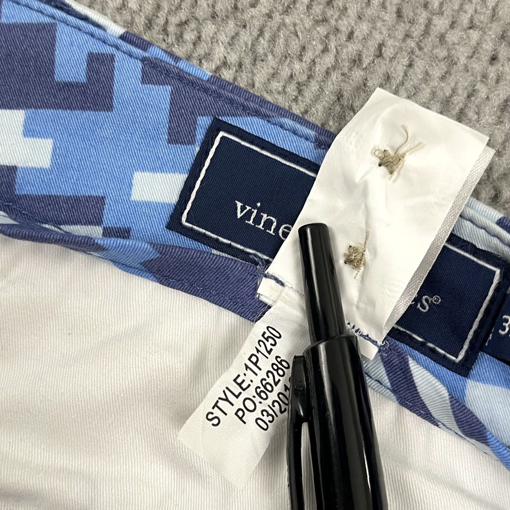 Vineyard Vines VINEYARD VINES Breaker Chino Pants Mens 34x32 Slim Fit Blue Digital Camo Print Classic Outdoor Preppy Size US 34 / EU 50 - 6 Thumbnail