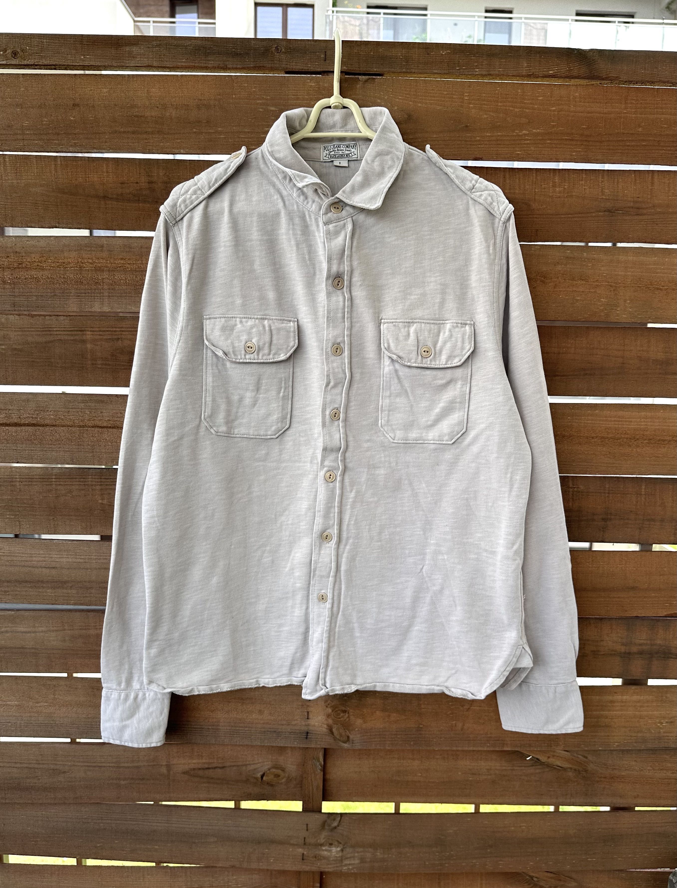 Ralph Lauren × Vintage Vintage Ralph Lauren polo jeans thick shirt Size US L / EU 52-54 / 3 - 1 Thumbnail