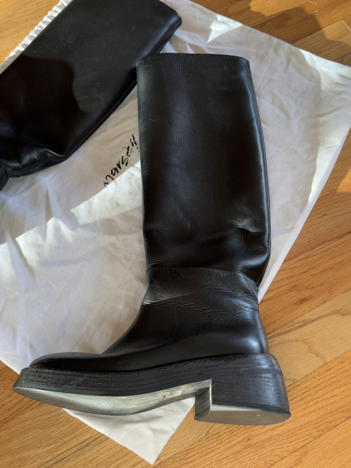 Marsell marsell knee-high block heel boots Size US 6 / IT 36 - 7 Thumbnail