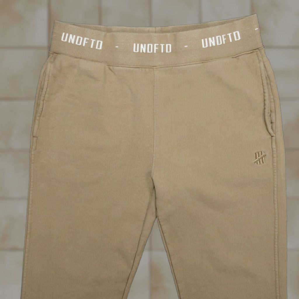 Undefeated UNDFTD Pants Mens M Brown Jogger Tapered French Terry Undefeated Size US 31 - 1 Thumbnail