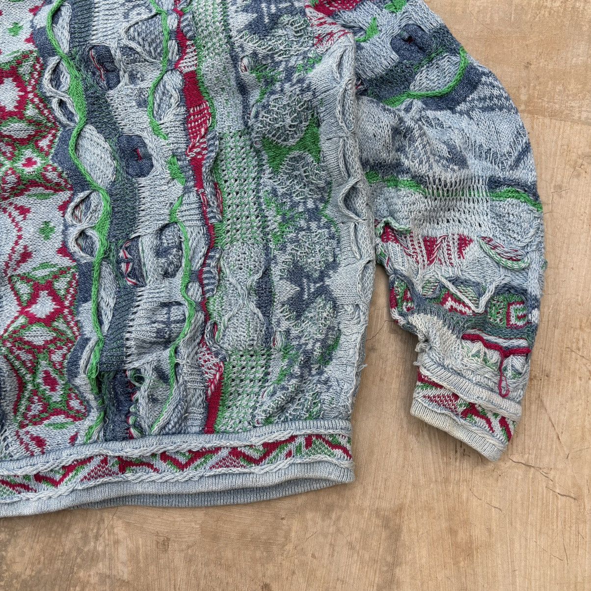 Coogi Rare💥Vintage 90s Coogi Blues 3D Knitwear Size US L / EU 52-54 / 3 - 10 Thumbnail