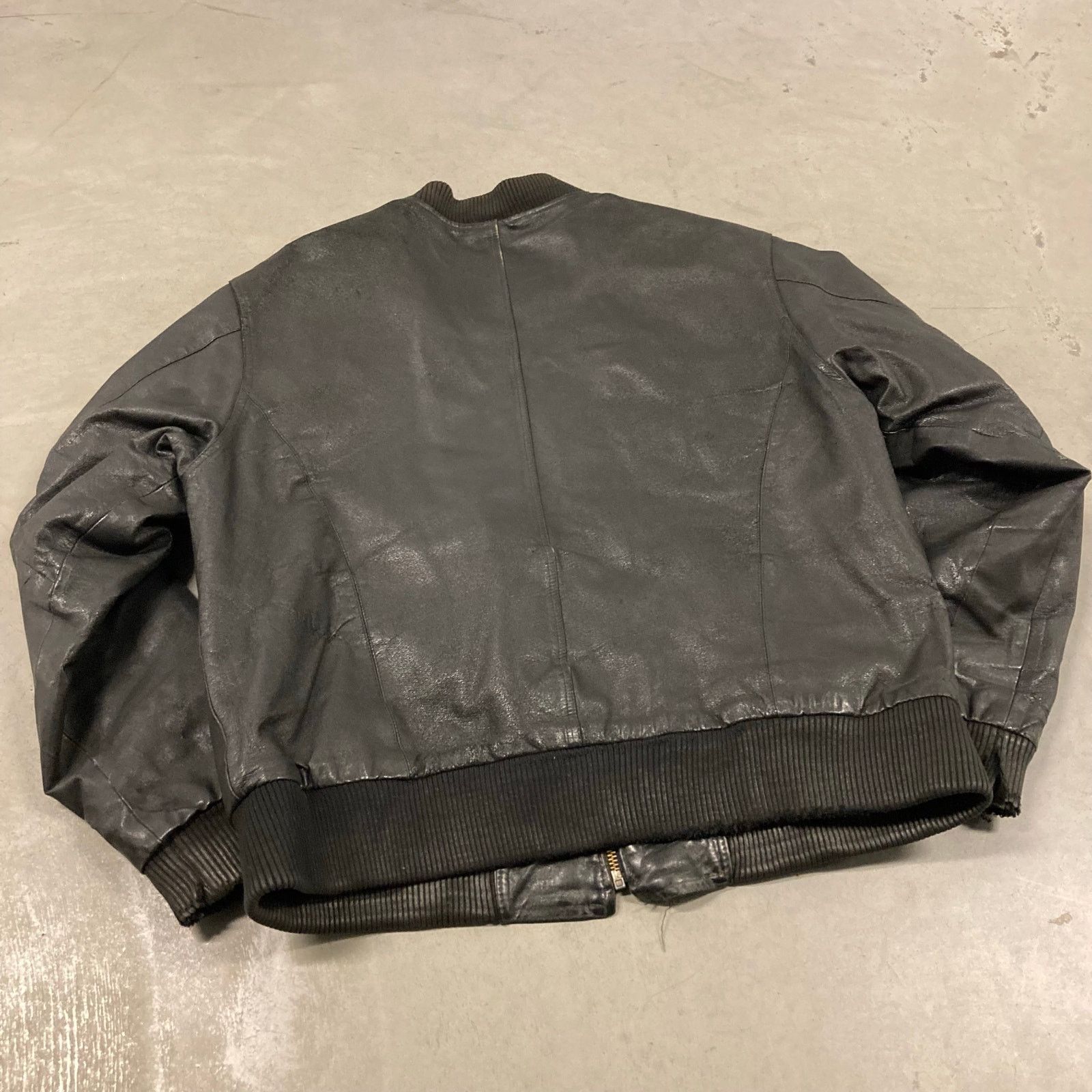 Vintage vintage 90s talon zipper leather jacket Size US L / EU 52-54 / 3 - 2 Thumbnail