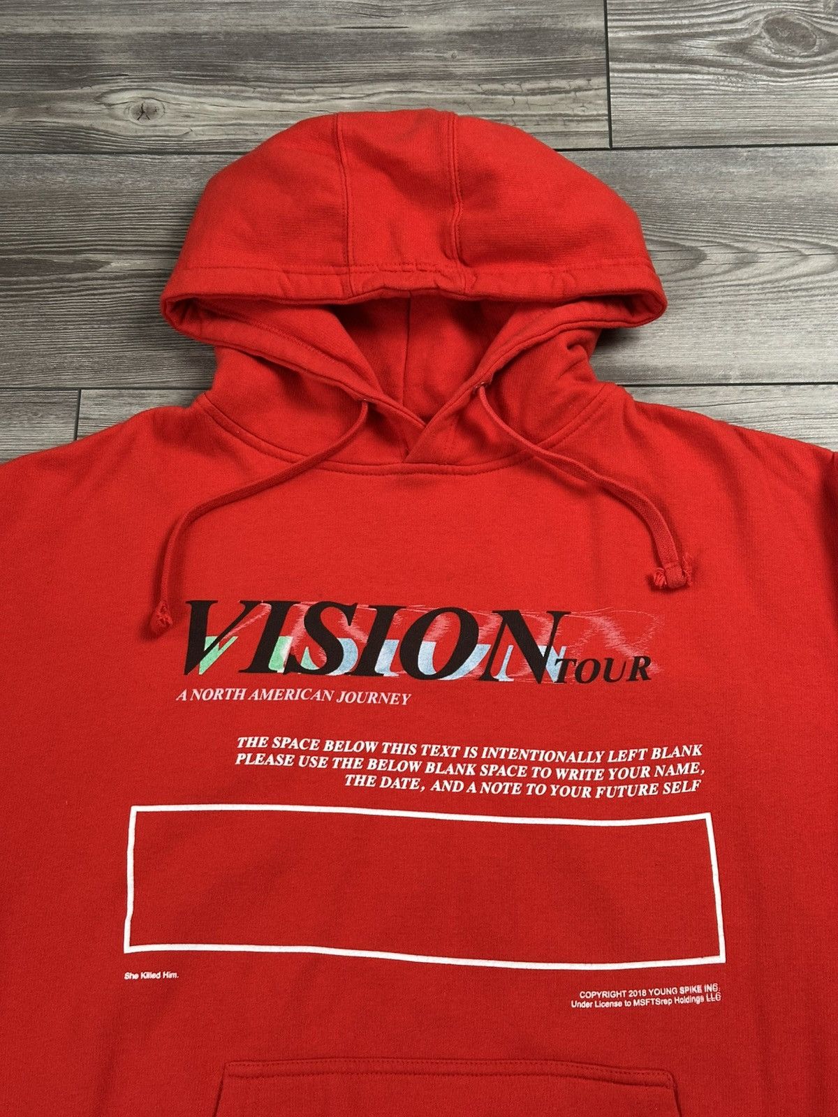 Jaden Smith × Msftsrep Jaden Smith Vision Tour MSFTSRep Hoodie Size US L / EU 52-54 / 3 - 3 Thumbnail