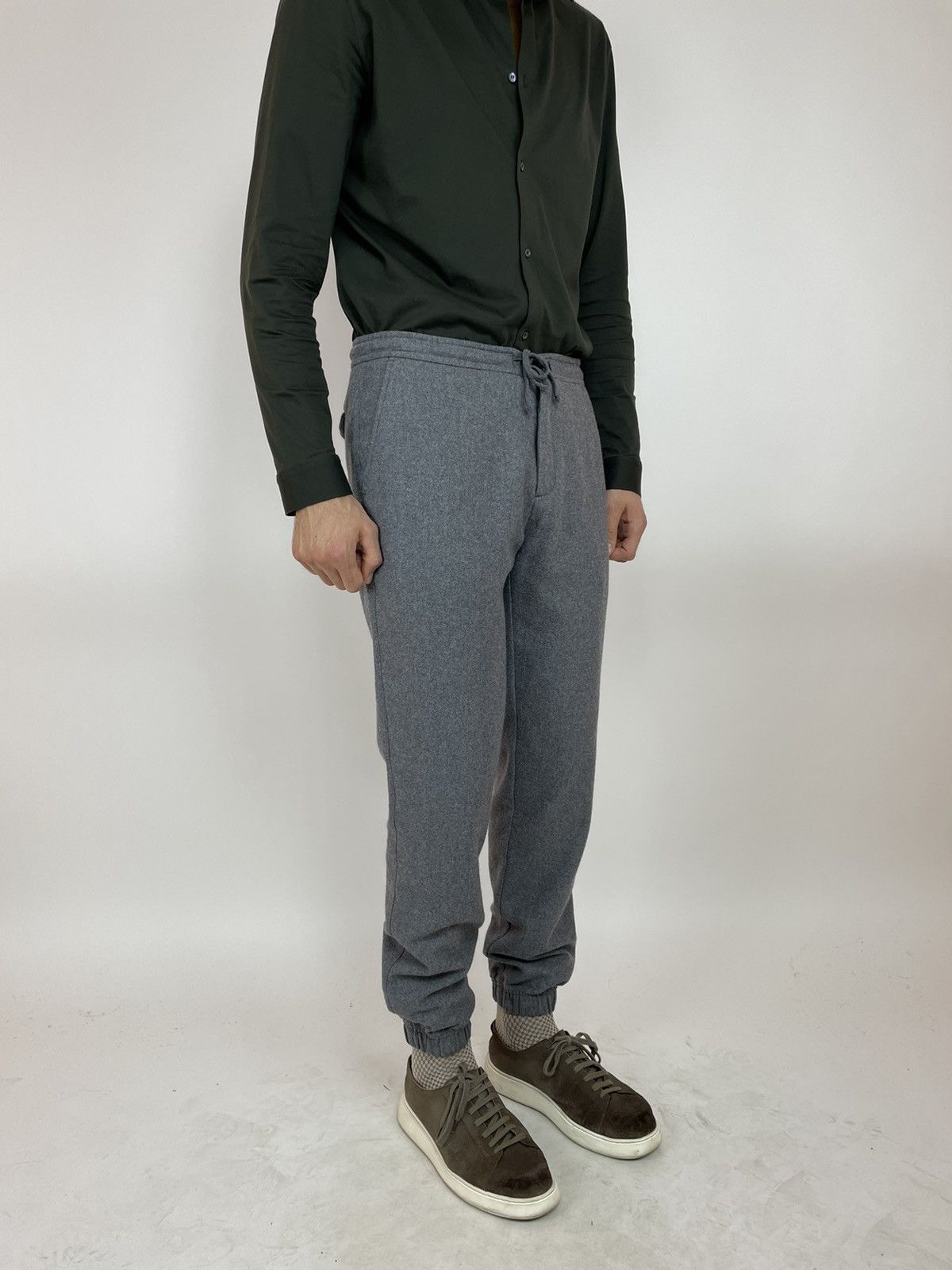 Japanese Brand KIOMI Wool JOGGING PANTS Mens size 36 Size US 36 / EU 52 - 9 Thumbnail