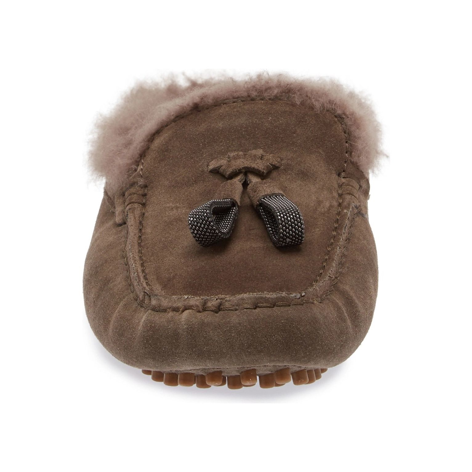 Brunello Cucinelli Brunello Cucinelli Monili Shearling Mule Dark Brown 35 Size US 5 / IT 35 - 5 Thumbnail