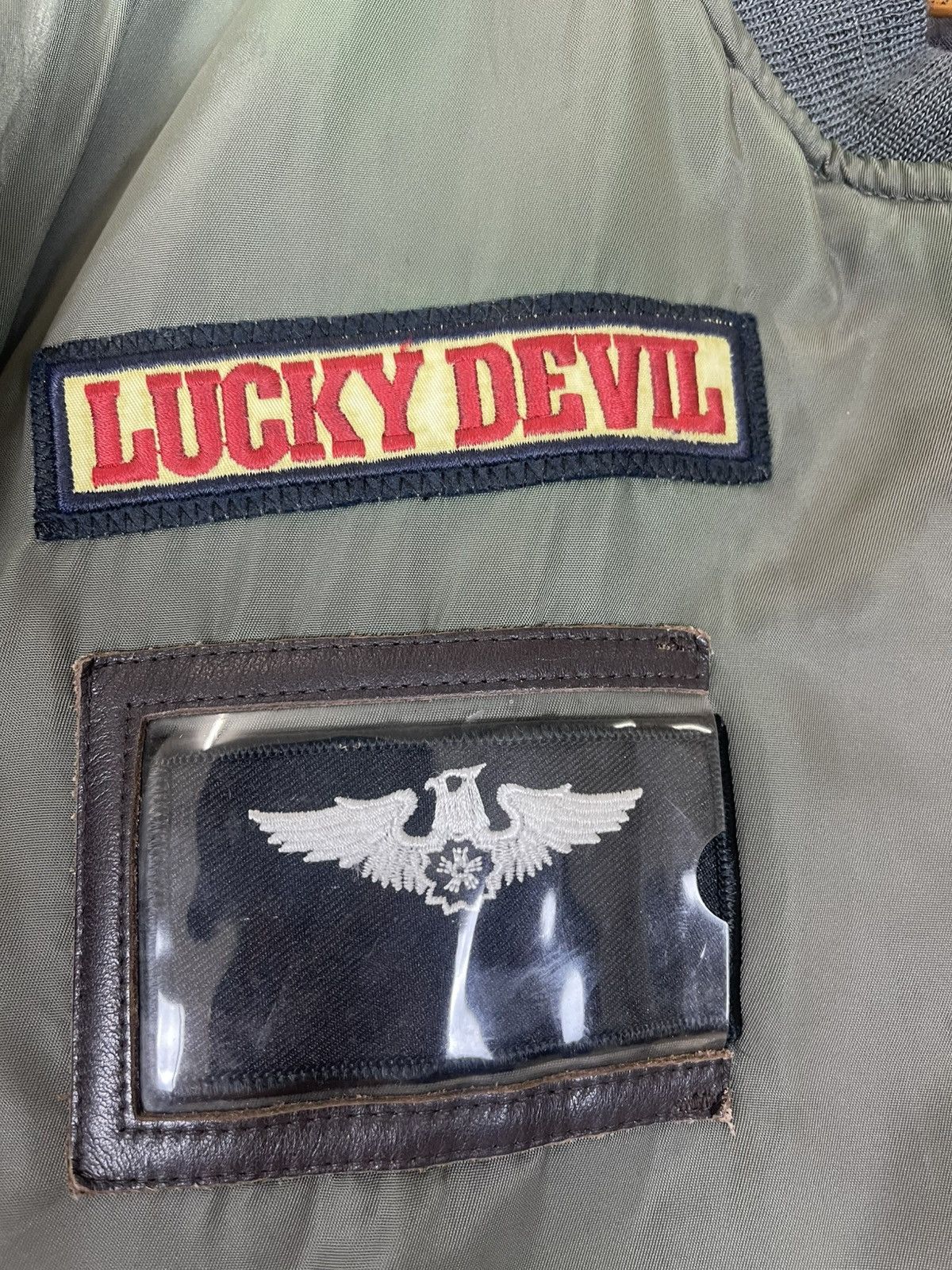 Tedman TEDMAN LUCKY DEVIL MA-1 TED COMPANY BOMBER MILITARY JACKET Size US L / EU 52-54 / 3 - 14 Thumbnail